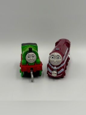 RARE Vintage Y2K Thomas the Train & Friends Percy + Caitlin Gullane Toy Lot